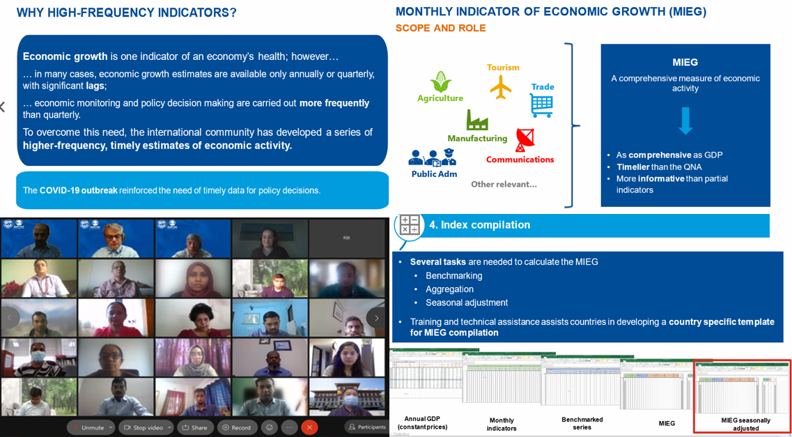 Regional Training on High Frequency Indicators and the Monthly Index of Economic Growth (July 12-16, 2021)